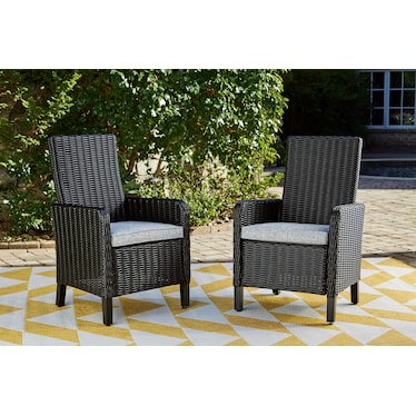 BEACHCROFT ARM CHAIR WITH CUSHION (SET OF 2)