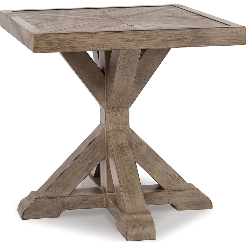 beachcroft beige end table   