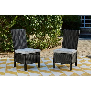 BEACHCROFT OUTDOOR SIDE CHAIR WITH CUSHION (SET OF 2)