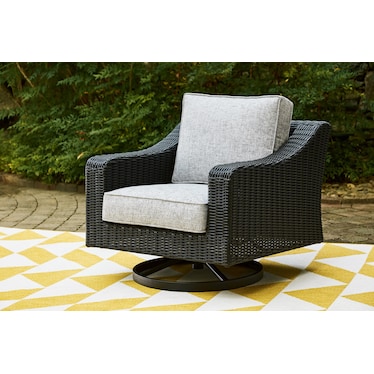 Beachcroft Outdoor Swivel Lounge with Cushion