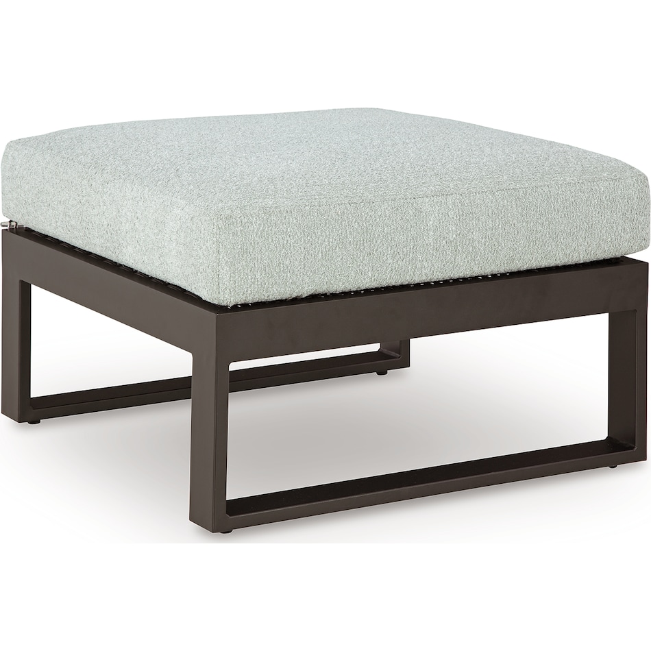 beachloft black gray ottoman   