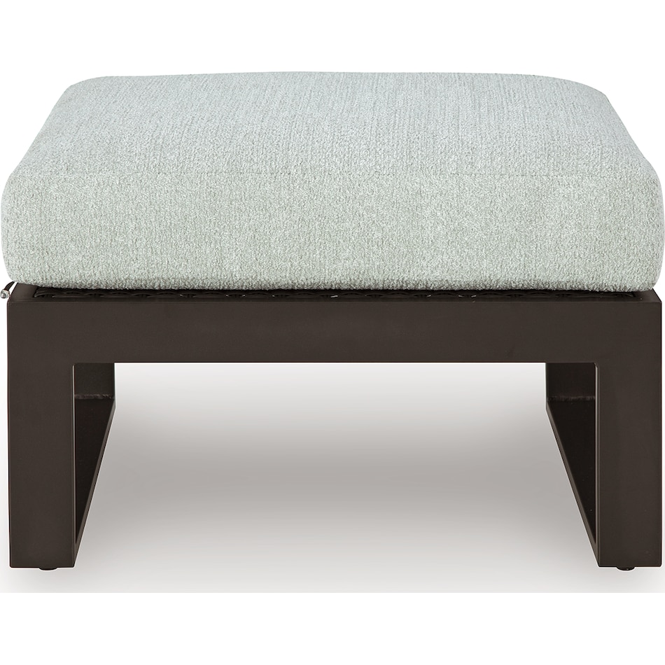 beachloft black gray ottoman   
