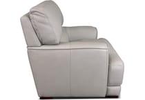 beau grey leather chair   