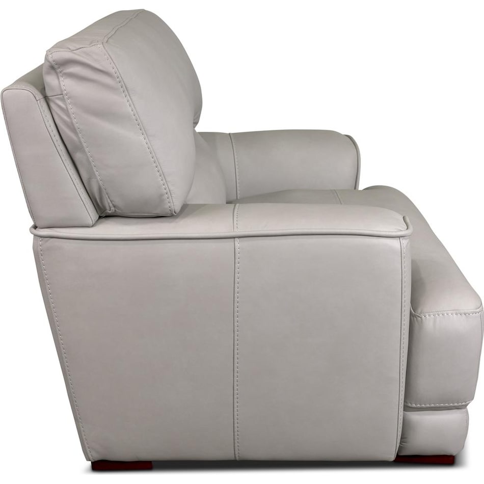 beau grey leather chair   