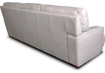 beau grey leather sofa   