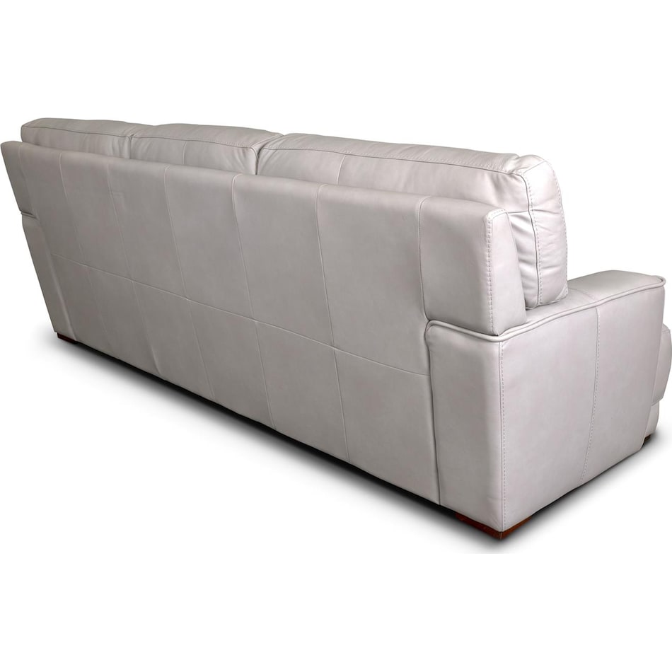 beau grey leather sofa   