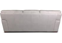 beau grey leather sofa   