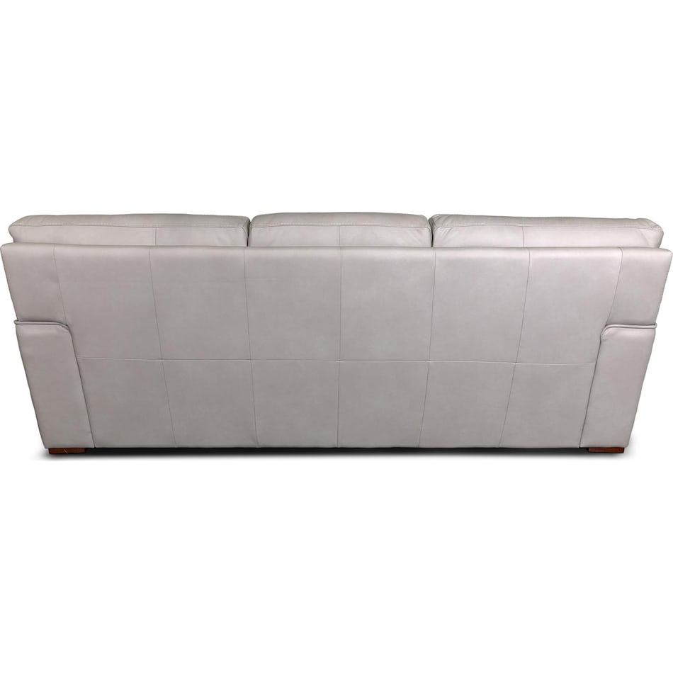 beau grey leather sofa   