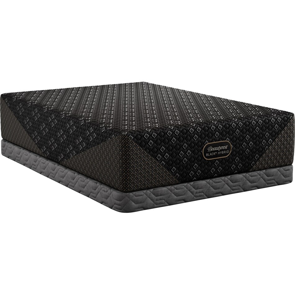 beautyrest black hyb xcs series  plush top color: black side color: black accent color: silver mattress king   
