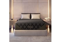 beautyrest black hyb xcs series  plush top color: black side color: black accent color: silver mattress king   