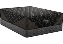 beautyrest black hyb xcs series  plush top color: black side color: black accent color: silver mattress twin xl   