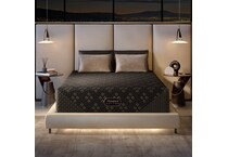 beautyrest black hyb xcs series  firm top color: black side color: black accent color: gold mattress twin xl   