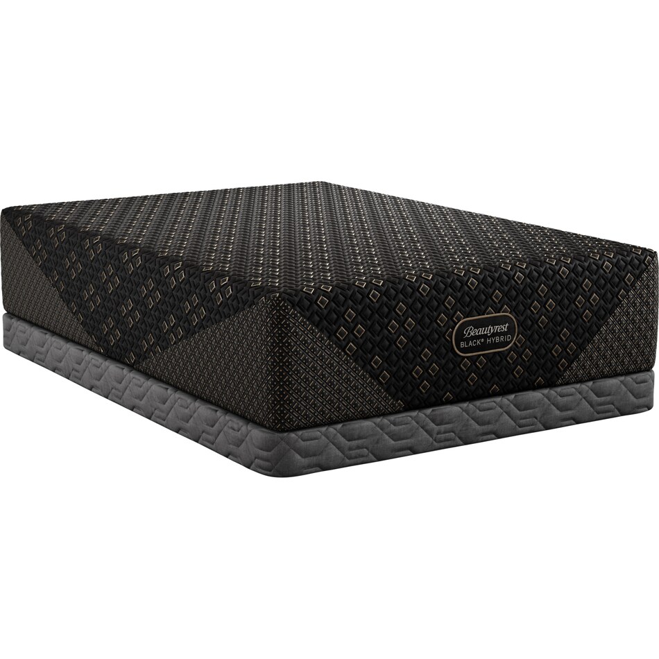 beautyrest black hyb xcs series  medium top color: black side color: black accent color: gold mattress king   