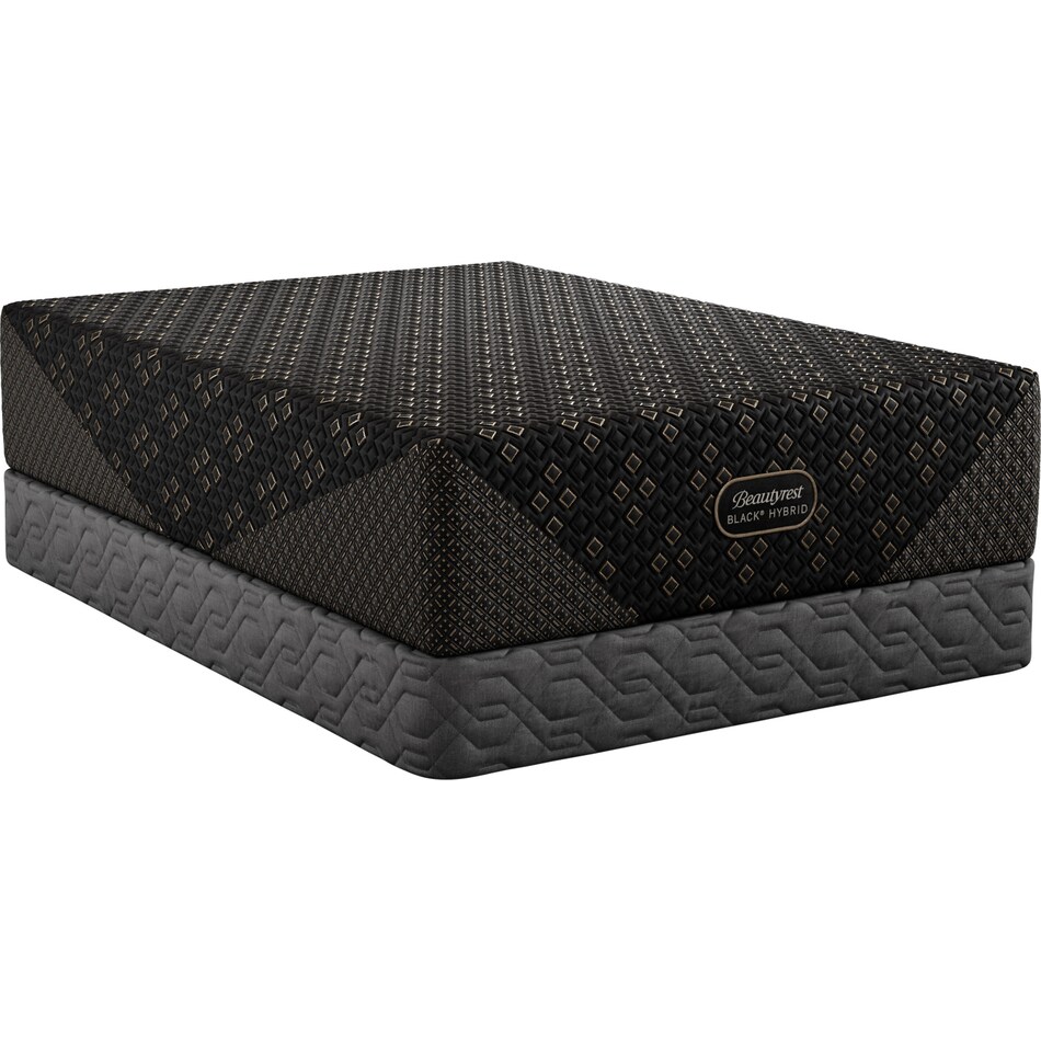 beautyrest black hyb xcs series  medium top color: black side color: black accent color: gold mattress king   