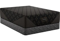 beautyrest black hyb xcs series  medium top color: black side color: black accent color: gold mattress twin xl   
