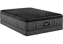 beautyrest black series  firm pt top color: gray side color: black accent color: black mattress cal king   