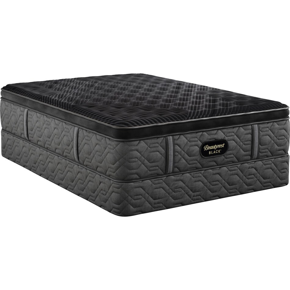 beautyrest black series  firm pt top color: gray side color: black accent color: black mattress cal king   