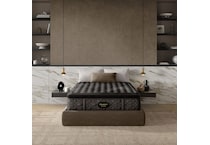 beautyrest black series  firm pt top color: gray side color: black accent color: black mattress cal king   
