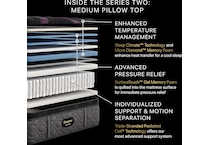 beautyrest black series  medium pt top color: black side color: black accent color: purple mattress cal king   