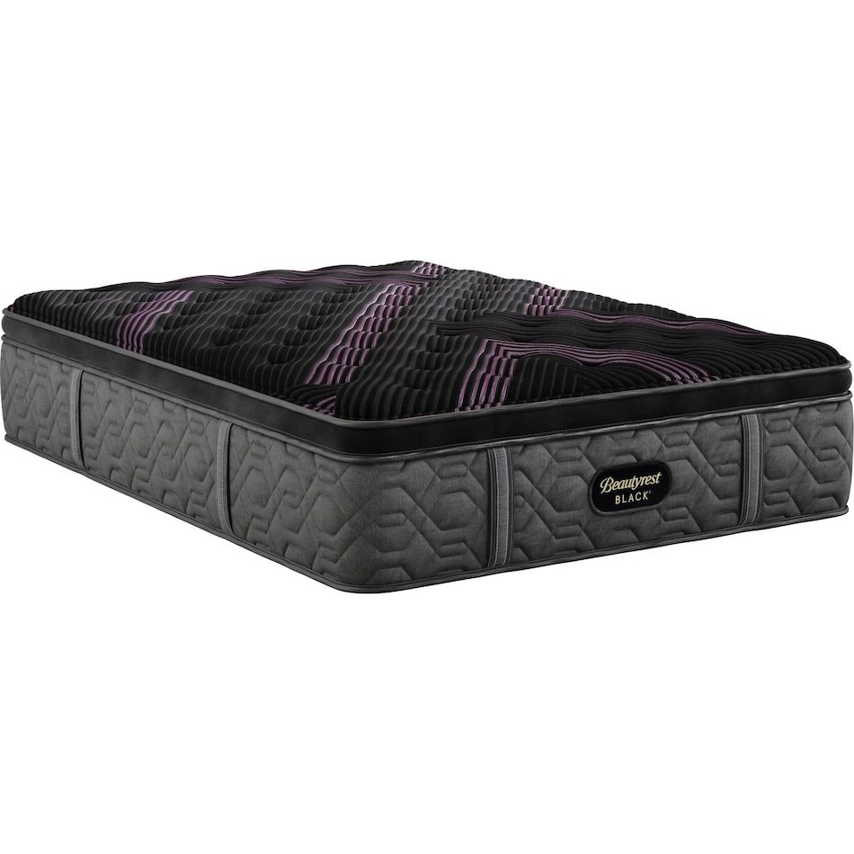 beautyrest black series  medium pt top color: black side color: black accent color: purple mattress king   