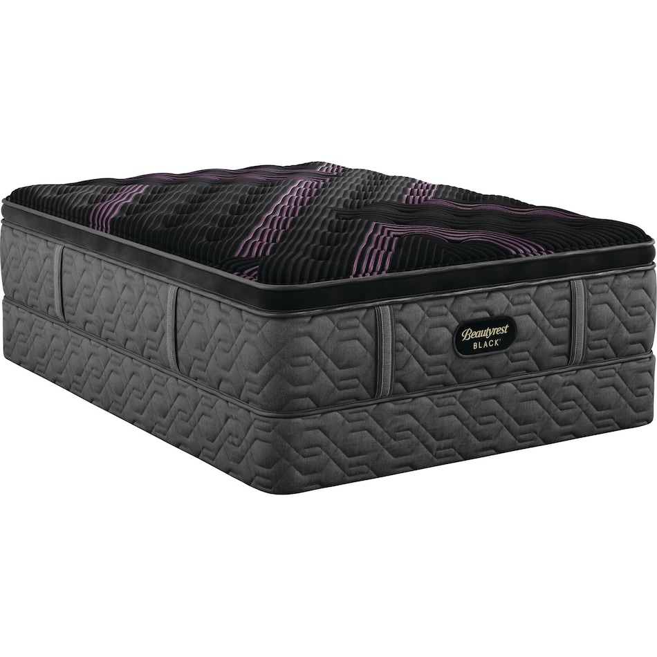 beautyrest black series  medium pt top color: black side color: black accent color: purple mattress king   