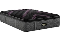 beautyrest black series  medium pt top color: black side color: black accent color: purple mattress queen   