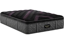 beautyrest black series  medium pt top color: black side color: black accent color: purple mattress twin xl   