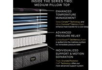 beautyrest black series  medium pt top color: black side color: black accent color: purple mattress twin xl   