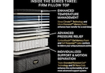 beautyrest black series  firm pt top color: black side color: black accent color: silver mattress twin xl   