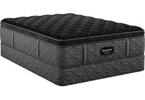 beautyrest black series  plush pt top color: black side color: black accent color: silver mattress cal king   
