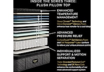 beautyrest black series  plush pt top color: black side color: black accent color: silver mattress full   