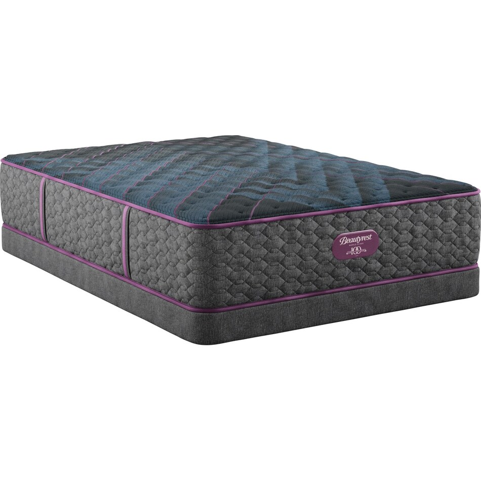 beautyrest world class level  extra firm top color: gray side color: gray accent color: purple mattress twin xl   