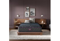 beautyrest world class level  extra firm top color: gray side color: gray accent color: purple mattress twin xl   