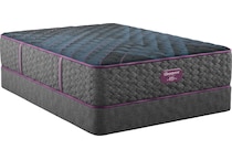 beautyrest world class level  extra firm top color: gray side color: gray accent color: purple mattress twin   