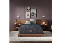 beautyrest world class level  extra firm top color: gray side color: gray accent color: purple mattress twin   