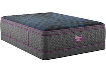 beautyrest world class level  med pt top color: gray side color: gray accent color: purple mattress twin   