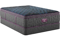 beautyrest world class level  med pt top color: gray side color: gray accent color: purple mattress twin   