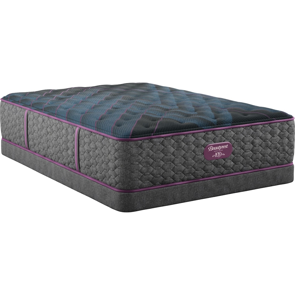 beautyrest world class level  plush tt top color: gray side color: gray accent color: purple mattress twin xl   
