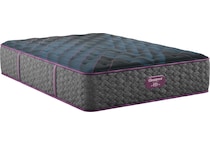 beautyrest world class level  plush tt top color: gray side color: gray accent color: purple mattress twin   