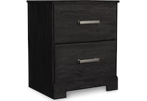 belachime black nightstand   