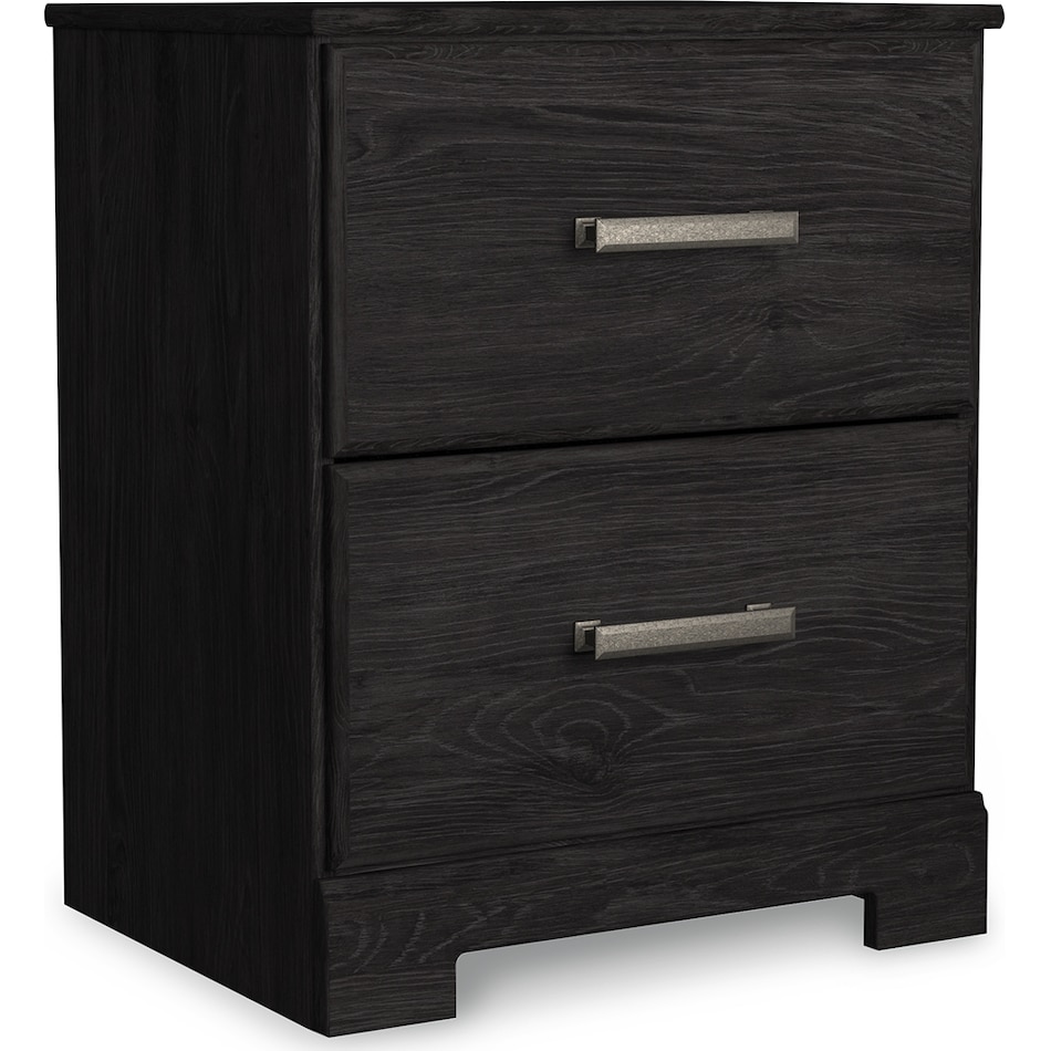 belachime black nightstand   