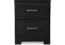 belachime black nightstand   