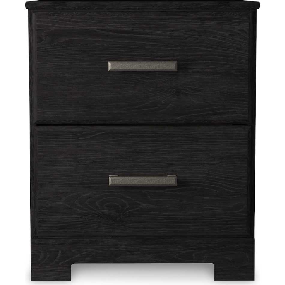 belachime black nightstand   