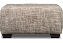 bella brown cocktail ottoman   