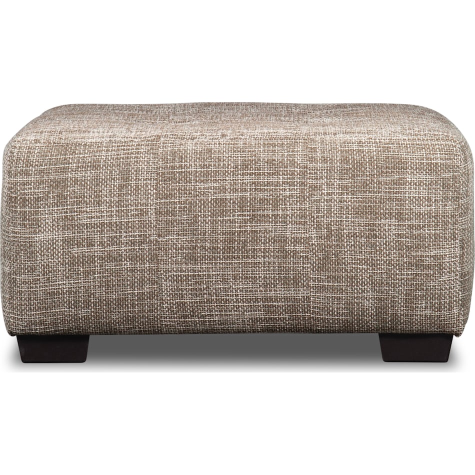 bella brown cocktail ottoman   