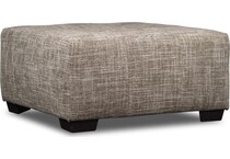 bella brown cocktail ottoman   