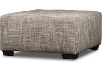 bella brown cocktail ottoman   