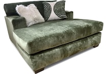 bella green chaise   