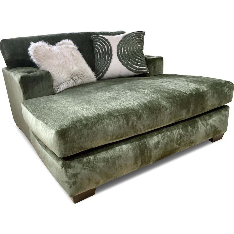 bella green chaise   