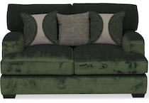 bella green loveseat   